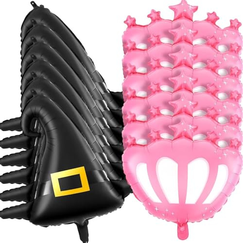 Wicked Ballons, 12pcs Geburtstag Balloons Prinzessin & Hexe böse Partydekorationen Aluminiumfolie leicht zu aufblasen für Geburtstagsfeier Dekor Vorräte