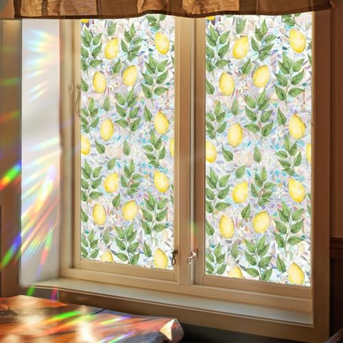 Pellicola statica per finestra per arte decorativa e privacy, realizzata in PVC, resistente all'acqua, resistente allo sbiadimento, dimensioni adattabili (43 x 200 cm)