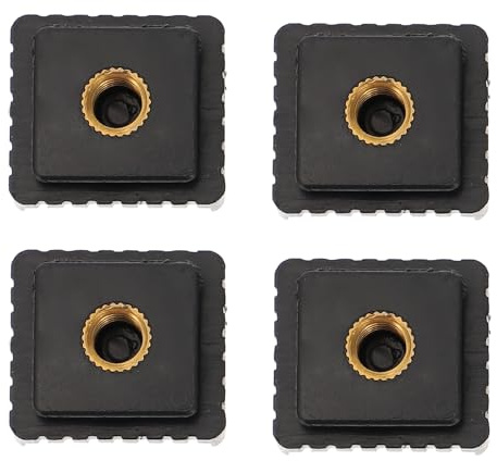 Garneck Staffa per Telecamera 4 Pezzi Adattatore Slitta a Caldo 1/4 Filettatura in ABS e Ferro per Montaggio Flash Luci LED e Monitor Accessorio per Supporto Slitta Flash Professionale
