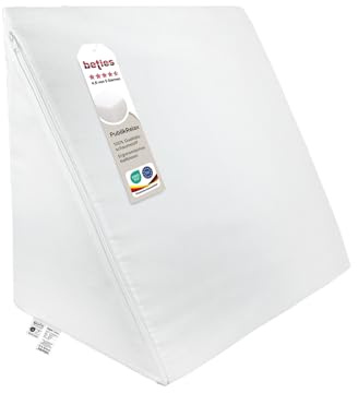 beties PublikRelax Keilkissen, 62x49x30 cm, 100% Baumwolle | Formstabiler Schaumstoff, Fester Stützwinkel, Bezug abziehbar & waschbar, Rückenstützkissen & Lagerungskissen