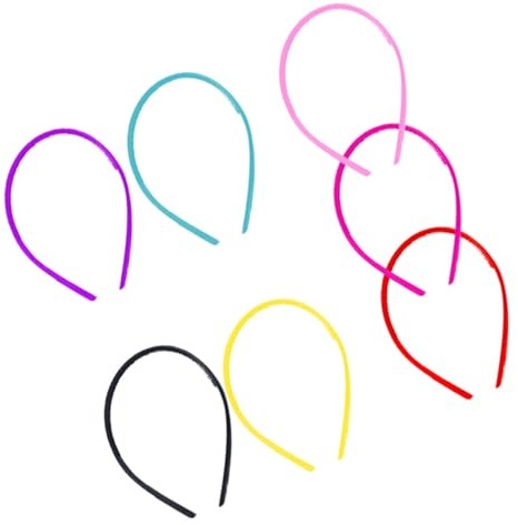 DECORNIJIA 25pièces Serre-tête Plastique à Dents Couleur Sucrée Accessoires de Cheveux Simples pour Femmes et Filles Couleur Aléatoire