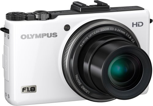 Olympus XZ-1 Digital Camera - White (10MP, 4x i.Zuiko Wide Optical Zoom) 3 inch LCD