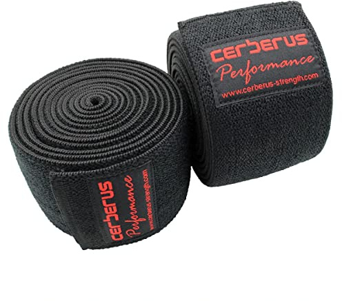 Banda para fortalecimiento de rodillas, de CERBERUS, 2 unidades, negro, 2 m