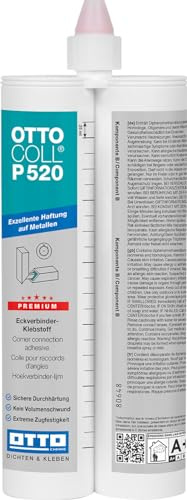 OTTOCOLL P 520 SP6319 2K-PU-Klebstoff zur Klebung von Eckverbindern 2x190 ml Doppelkartusche C635 cremeweiss