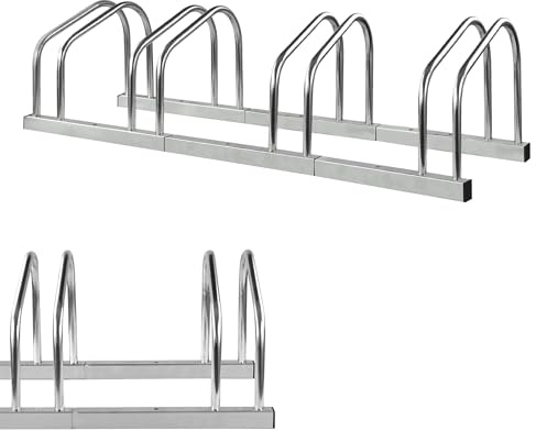Crystals 2, 3, 4 & 5 Positions Cycle Bicycle Bike Parking Rack Floor Stand Steel Pipe Storage Wall Mount Holder