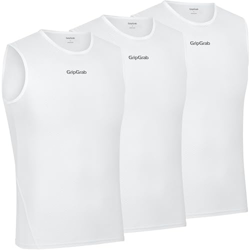GripGrab Ultralight 1-pack och 3-pack cool mesh sommar cykel undertröja ärmlös anti-lukt cykling funktionell skjorta