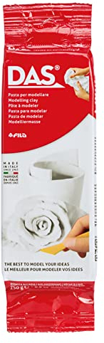 Das F348100 Pasta per Modellare, 250 g, Bianco