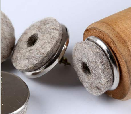 Confezione da 16: Feltrini da 24mm con Viti per la Protezione del Pavimento e la Riduzione del Rumore. Per Mobili, Tavoli e Sedie - di Lifeswonderful