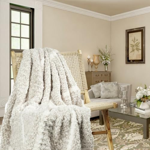 STAR HOME Webpelzdecke Strickdecke Felldecke Kuscheldecke Plaid 150x200 Indio 40089