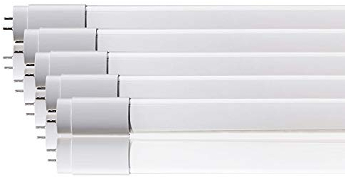 ZONE LED Set di 5 tubi LED da 120 cm, bianco freddo (6500 K), 1850 lumen, T8, G13-18 W (sostituisce 36 W), con avviatore, tubo fluorescente a LED