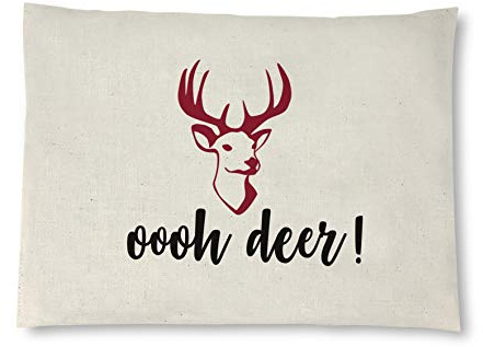 Reelax.me Kirschkernkissen, Körnerkissen für die Mikrowelle Oh Deer – lustiges kleines Geschenk für Männer, Frauen, Jäger & Jägerinnen - Geschenkidee als Kühlkissen oder Wärmekissen