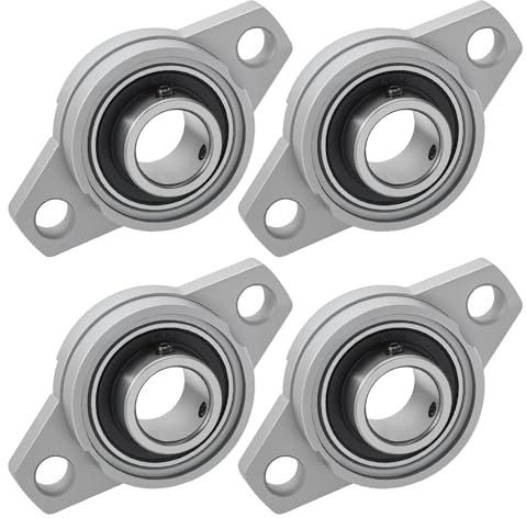 4 Stück Stehlager Gehäuselager Flanschlager Rhombische Selbstausrichtend Stehlager Kugellager Lagerblock Lagerblock (20mm Innendurchmesser)