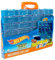 Hot Wheels Multibrick car case I Stores up to 28 cars I Connects with tracks I Play and Build, Multi-Coloured (HWCC8C) - Includes a carry handle