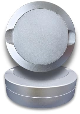 Beasygocean Snus Cans Aluminum Silver Color 3 Layers Snuffbox CNC Metal for Snus Packaging (Silver)