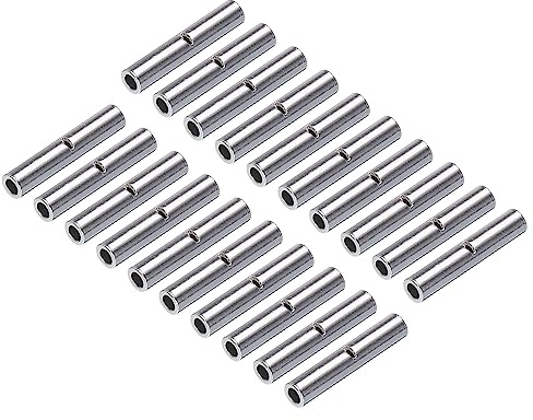 sourcing map 200Stk Unisolierte Stoßverbinder 22-18AWG Draht Verbinder BN0.75 für Elektrische Drähte Crimpen Hülsen Klemmen