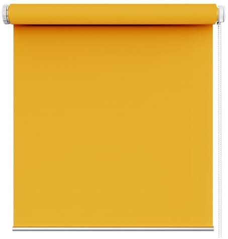 Verdunklungsrollo ohne Bohren 75 x 130 cm Tag-Nacht-Rollo ohne Bohren, Doppelrollo Duo Rollo Klemmfix, Seitenzugrollo Verdunkelung für Fenster, für Alle Türen und Fenster, Orange