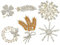 The Lord of the Tools 6pcs Broche Perle Cristal Fleur Épinglette Plume Épingle à Poitrine Badge Épingle à Vêtements pour Femmes Fêtes Banquets Activités Commerciales Accessoires de Robe Élégants