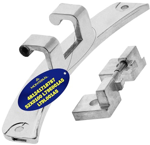 Charniere Porte pour Machine A Laver Code 481241718787 52X0100 L79E001A5 | LT9L001A5 pour Fagor pour San Georgio pour Brandt pour Whirlpool pour Bauknecht - Garantie 10 Ans - MONTERAL