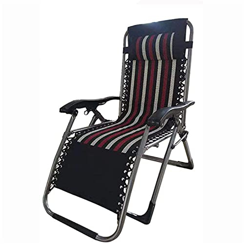 CCYENG Outdoor-Stuhl, Liegestuhl für den Garten, Zero-Gravity-Loungesessel, Terrassensitz im Freien, Aluminium-Loungesessel für den Poolrand – Eschenstreifen