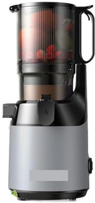 Licuadora Exprimidora, Exprimidor de prensado en frío, con tolva de alimentación de 130 mm, apto for frutas y verduras enteras, alto rendimiento de jugo, exprimidor de masticación lenta sin BPA Licuad