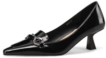 QUEEN HELENA Scarpe Basse Eleganti Décolleté a Punta Chiusa Donna K3412 (Nero, Sistema Taglie Calzature EU, Adulto, Donna, Numero, Media, 36)
