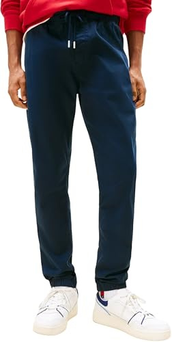 Tommy Jeans joggingbyxor för män, Blå (mörk natt marinblå), 36W / 34L