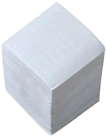 100 Pack White Paper Napkins, 30x30cm, 1-Ply Soft and Strong Paper Serviettes for Every Occasions, Everyday Tissues, Ideal for Parties, Wedding & General Catering use