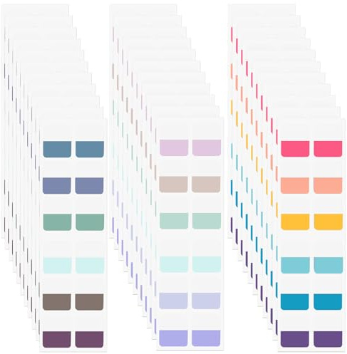720 Stück Kleberegisterkarten Tab Marker, Transparenter Indexaufkleber Selbstklebende Haftmarker Tabs Index Tabs Pagemarker, Haftnotizen Page Markers für Dokumente Ordner Bücher Tagebuch
