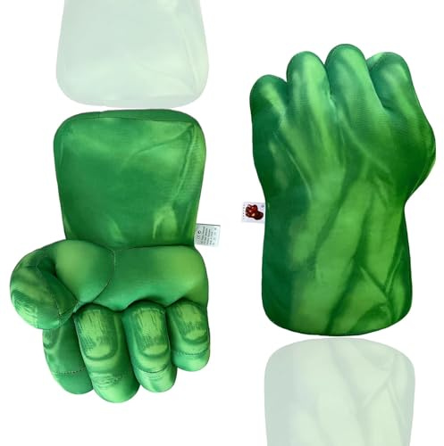 AONAT Gants de Boxe héros Souples en Mousse pour Cosplay, Noël, Halloween et Anniversaire - Jouet pour garçons et Filles (1 Paire, Vert)