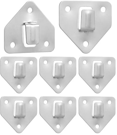 Gatuida 8 Stück Wandhalter für Feuerlöscher Halterung, Wandmontage Silber Metall Halterung für Trockenchemikalien Und Wasserlöscher