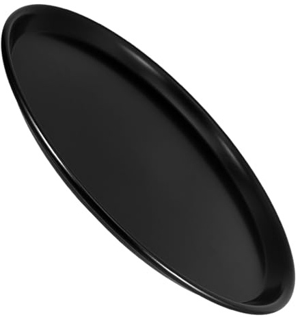 DIYEAH Non Stick Oven Pizza Tray Round Aluminum Alloy Baking Pan with Anti-Slipping Design for Daily Cooking and Heating, Easy to Use Metal Pizza Baking Tray