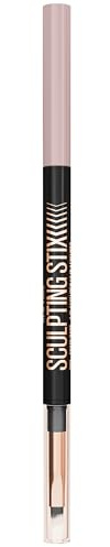 Maybelline New York Sculpting Stix 016 Black Blur | Lápiz de Ojos en Stick, Textura Cremosa, Difuminable, Color Intenso, Sculpting Stix, Black Blur