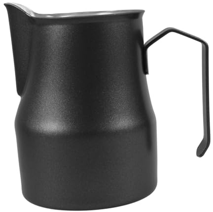PENIKOKO Brocca per Schiumare Latte in Acciaio Inox Portatile per Caffè Espresso Beccuccio Appuntito per Latte Art per Uso Domestico e Professionale Capacità Moderata