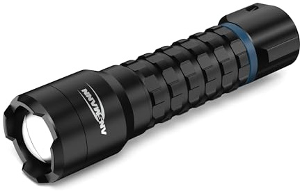 Ansmann Survival Taschenlampe 3000 Lumen, starke Leuchtkraft, extrem lange Leuchtdauer, aufladbar per USB C Kabel oder mit AAA Batterien, Outdoor LED Lampe zum wandern camping Notfall Ausrüstung