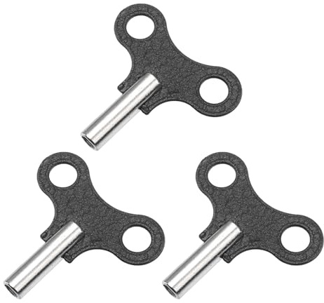PLAFOPE Haushaltsuhrschlüssel 3 Stück 4,4Mm Aufziehschlüssel aus Metall für Wanduhren und Pendeluhren Verschleißfestes Reparaturwerkzeug für Uhrmacher und Uhrensammler
