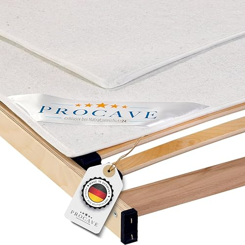 PROCAVE | Hochwertiger Filzschoner für Lattenrost | Schützende Matratzenunterlage 180x220 cm | Atmungsaktiver Matratzenschoner aus Nadelfilz | Made in Germany