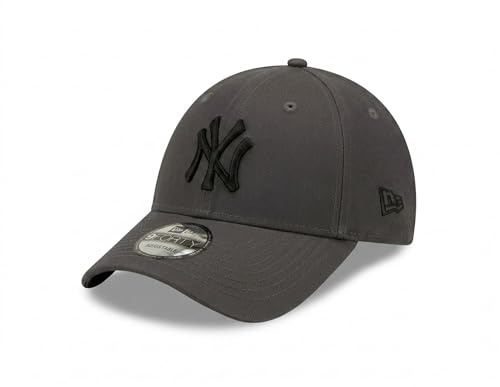 New Era Kappe Herren Damen New York Yankees Strapback gebogener Schirm hinten verstellbar Einheitsgröße, Yankees-Graphite, One-size-fitts-all