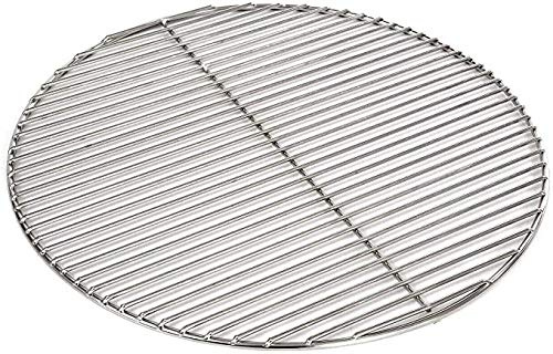 Grillrost Ø 54,5 cm aus Edelstahl rostfrei und elektropoliert 4mm für Grill rund, Kugelgrill, Stababstand 15 mm, Feuerschalen Grillschalen Rundgrill