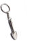 Juliyeh Pendant Spoon, Keyring Metal Shovel,Keychain Gadget,Key Pendant for Various Styles of Keys sivler S