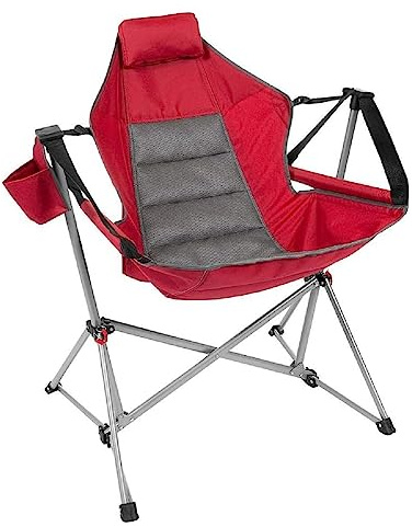 Member's Mark Swing Chair Lounger (Jester Red), 37.8 In x 27.2 In x 44.1 In