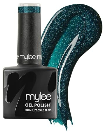 Mylee Gel Nail Polish 10ml [Bauble] UV/LED Soak-Off Nail Art Manicure Pedicure for Professional, Salon & Home Use [Fine Glitters Range] - Long Lasting & Easy to Apply