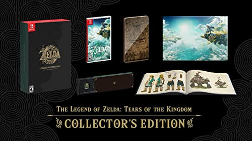 Zelda Tears of the Kingdom - Edition Collector Limitée Boîte EURO (français anglais) - Jeu Artbook Pin's Steelbook Poster métallique