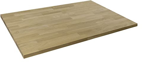 domli Solid Wood Oak Office Desk Top | 1200mm x 800mm x 27mm | Premium European Wooden Rectangular Tabletop | Timber Worksurface Large Tabletop Worktop Desktop Countertop