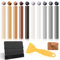 Wax Filler Sticks for Wood Repair, Furniture Repair Kit with Scraper Wood Filler Sticks Wood Scratch Repair Laminate Floor Repair Kit for Wooden Furniture Floor Table Door Guitar Scratches Hole