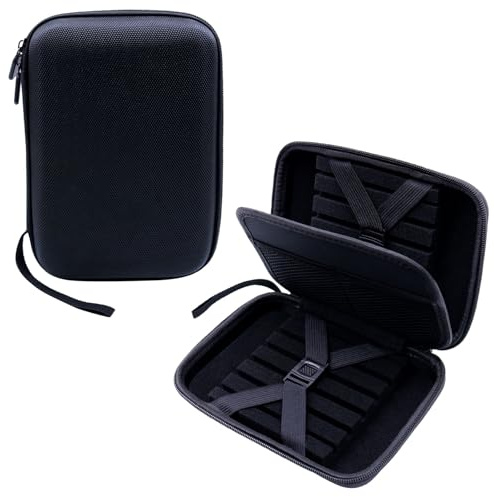 Rongrongago Dart Tasche, Dart Case Bietet Platz für 12 Darts und Besteht Aus Hartem Eva Dartpfeile mit Reißverschluss und Tragegriff für Aufbewahrung von Darts und Zubehör