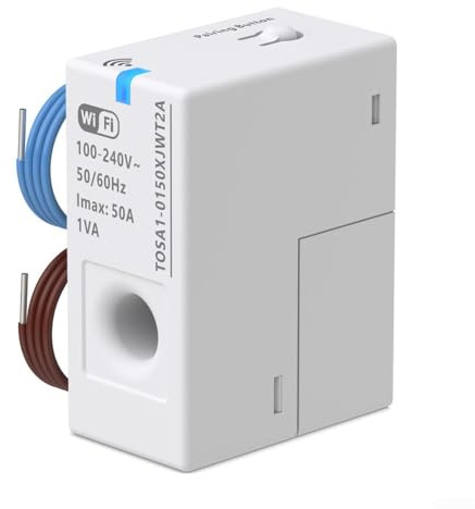 Allthingstore Smart WiFi Energy Meter 1-50A Real-Time Power Usage and Voltage Monitoring with Safety Alerts Compatible for Tuya for home Industrial Applications