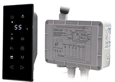 Generatore di Vapore per Sauna, 3kw. Generatore della sauna del bagno di vapore del bagno della doccia diviso for il bagno Home Spa Impermeabile IP4. Controller a vapore nero.