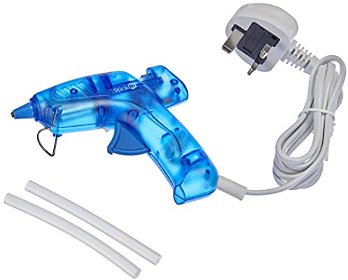 Stick it Glue Gun, Cool Melt, UK Plug, Blue, Single Tool, Heat Gun for Card Making and Scrapbook Accessories, Glue Gun for Crafting with UK Plug, Perfect for Hobbies and School Supplies