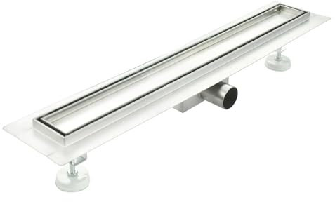 Canalina di scarico doccia in acciaio inox piastrellabile per box doccia 60 cm mod. Tile