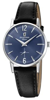 Festina Damen Armbanduhr Leder - Quarzwerk - Damenuhr - Hochwertiges Mineralglas - Elegant Klassisch Vintage - Special Prices F20254